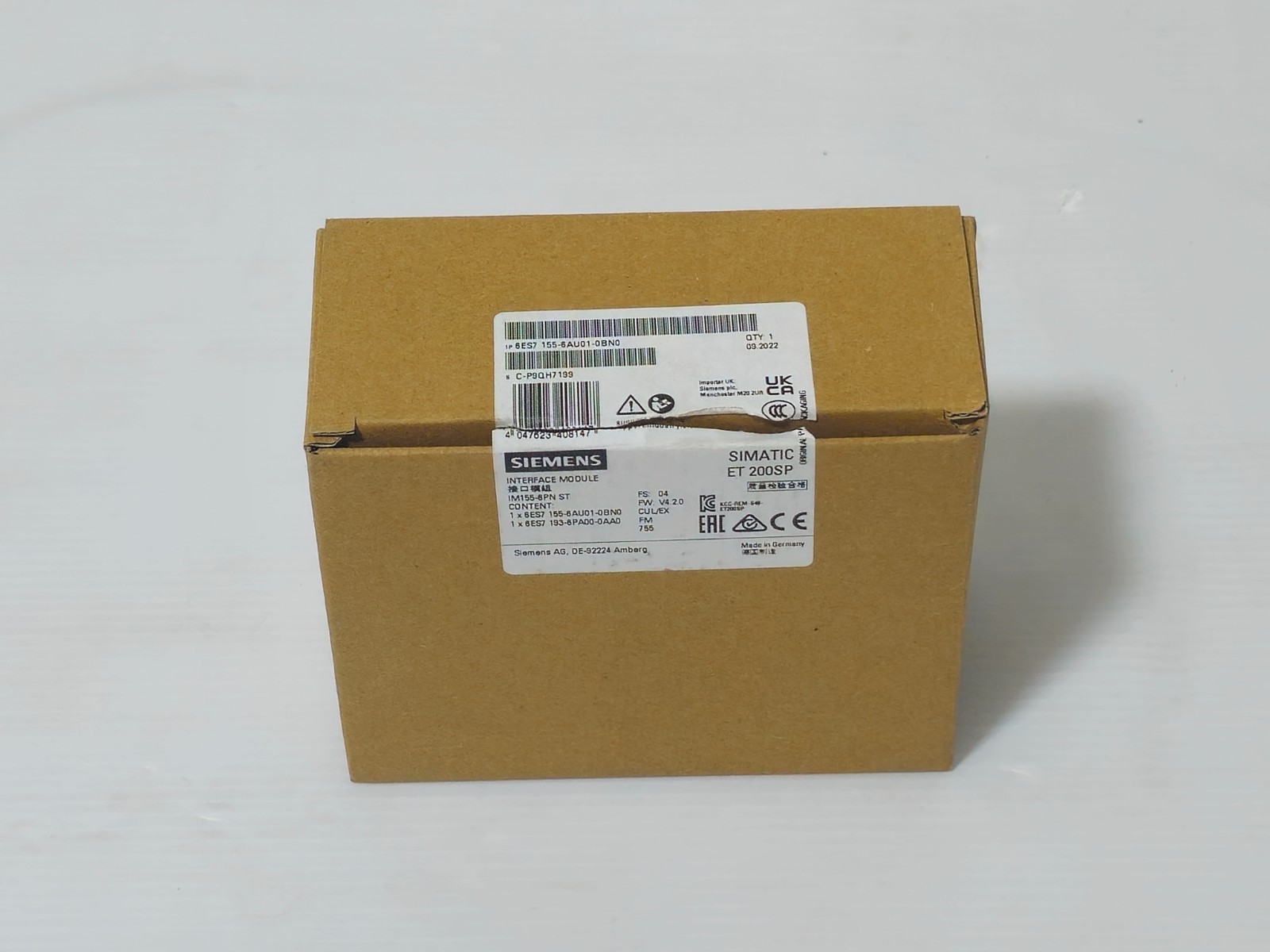 Siemens SIMATIC ET200SP Interface Module 6ES7155-6AU01-0BN0 IM155-6PN ST