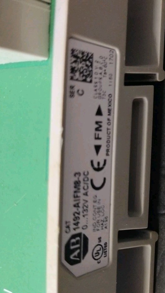 Lot (2) Allen-Bradley 1492-AIFM8-3 SerC Fusible Interface Module – Used-30DayWty