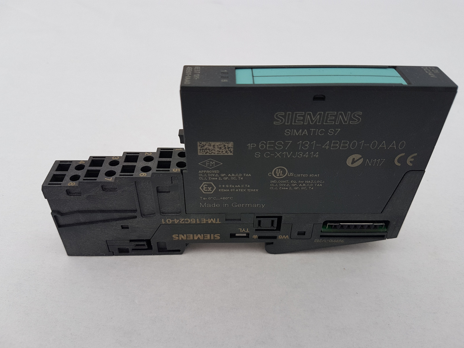 Siemens Simatic 2 DI DC 24V ET200S 6ES7131-4BB01-0AA0 + 6ES7193-4CB30-0AA0