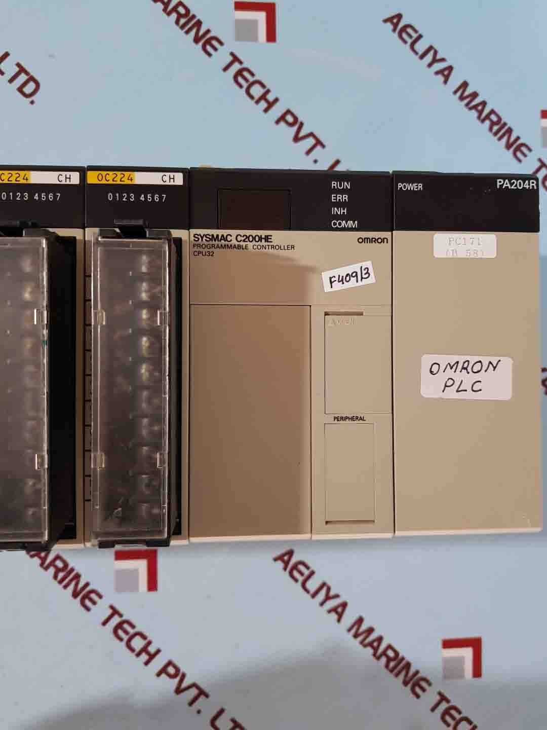 Omron sysmac c200he,rm201,ia122,oc222,oc224,pa204r module rack