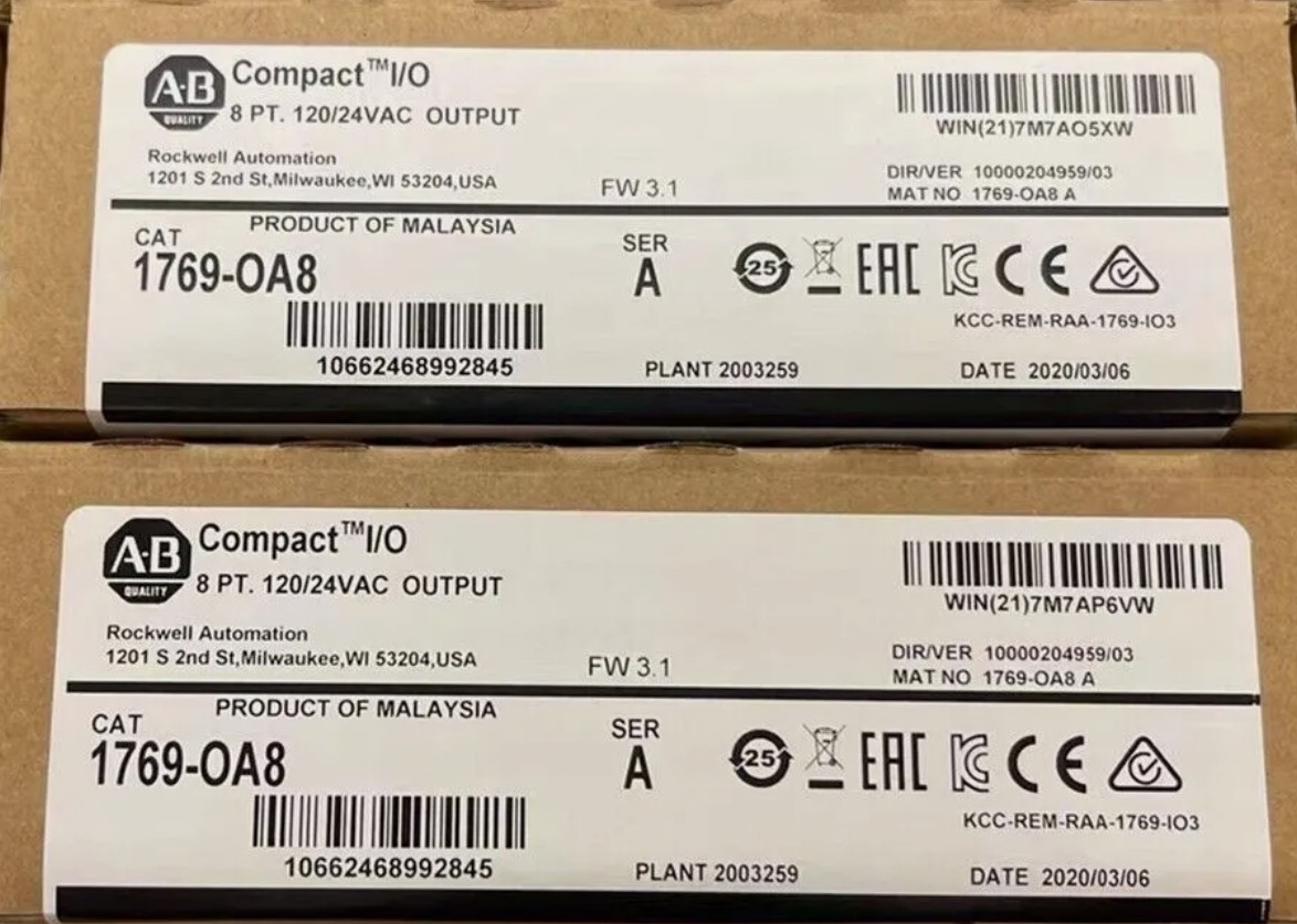 Brand New AB 1769-OA8 CompactLogix PLC Output Module 1769OA8