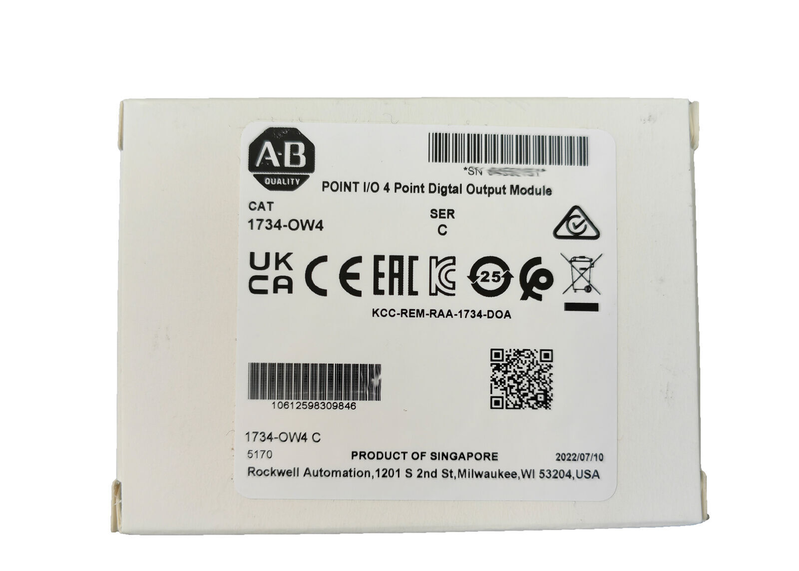 New Allen-Bradley 1734-OW4 Point I/O 4 Point Digital Output Module 1734OW4 In US