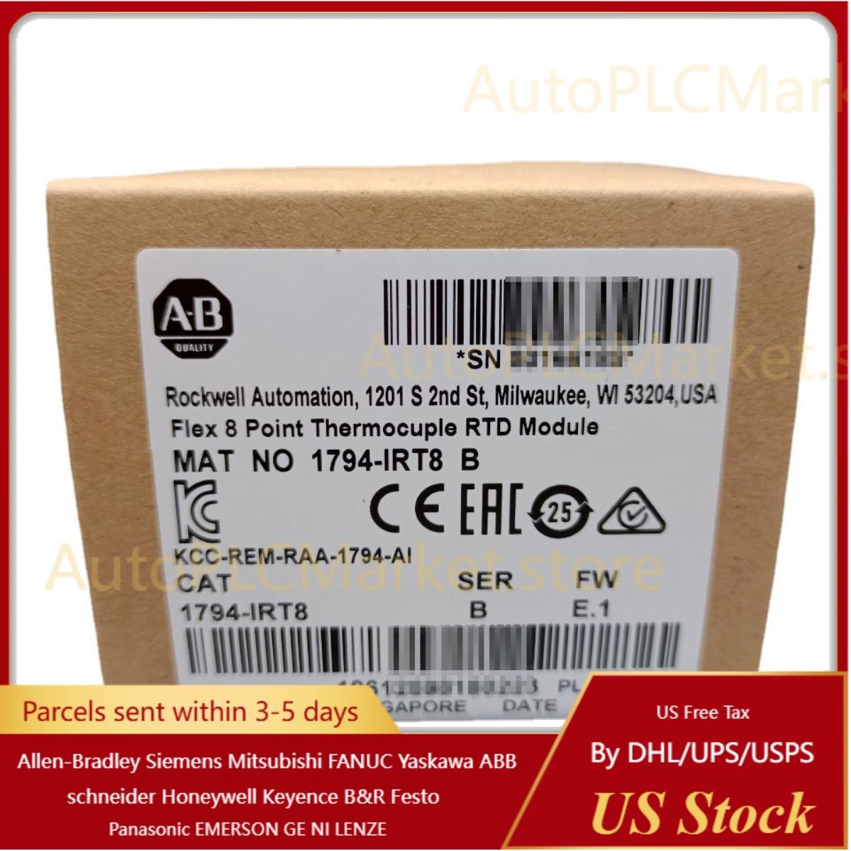 Allen-Bradley New AB 1794-IRT8 SER B Flex 8 Point Thermocouple RTD Module