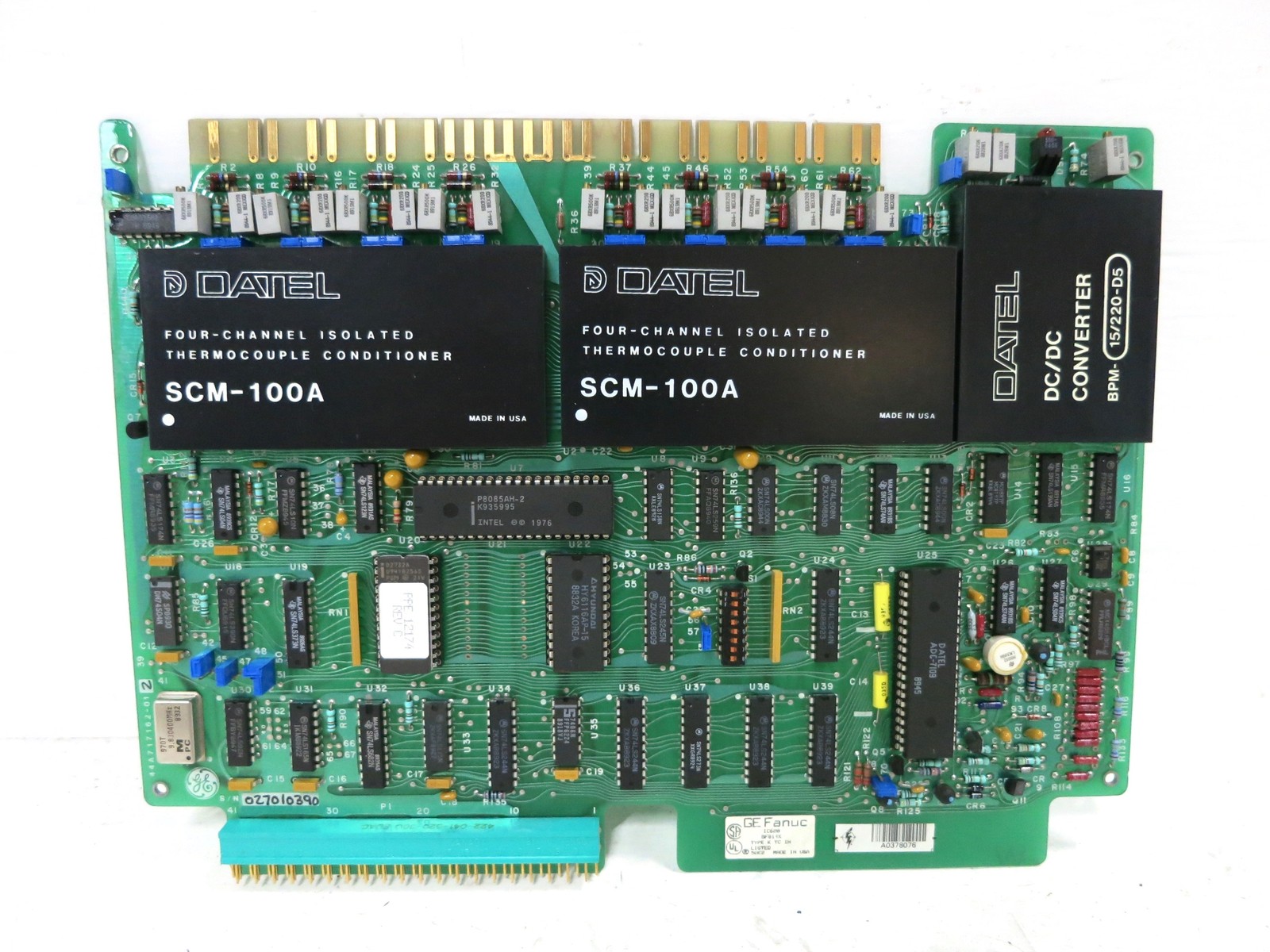 GE Fanuc IC600BF814K Thermocouple Input Module Series Six PLC Board IC600BF814