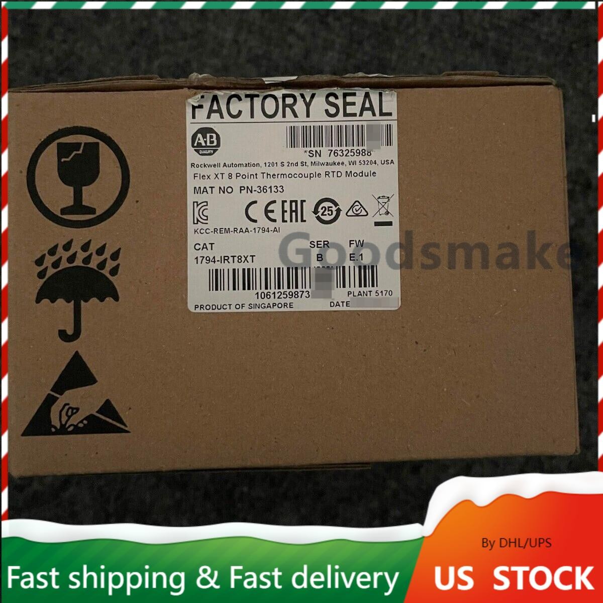 NEW SEALED AB 1794-IRT8XT Thermocouple RTD Flex I/O Fast Shipping US Free Tax