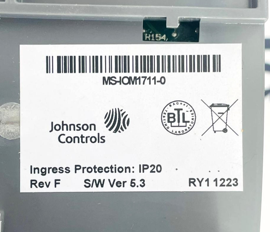 JOHNSON CONTROLS MS-IOM1711-0 Input Output Module