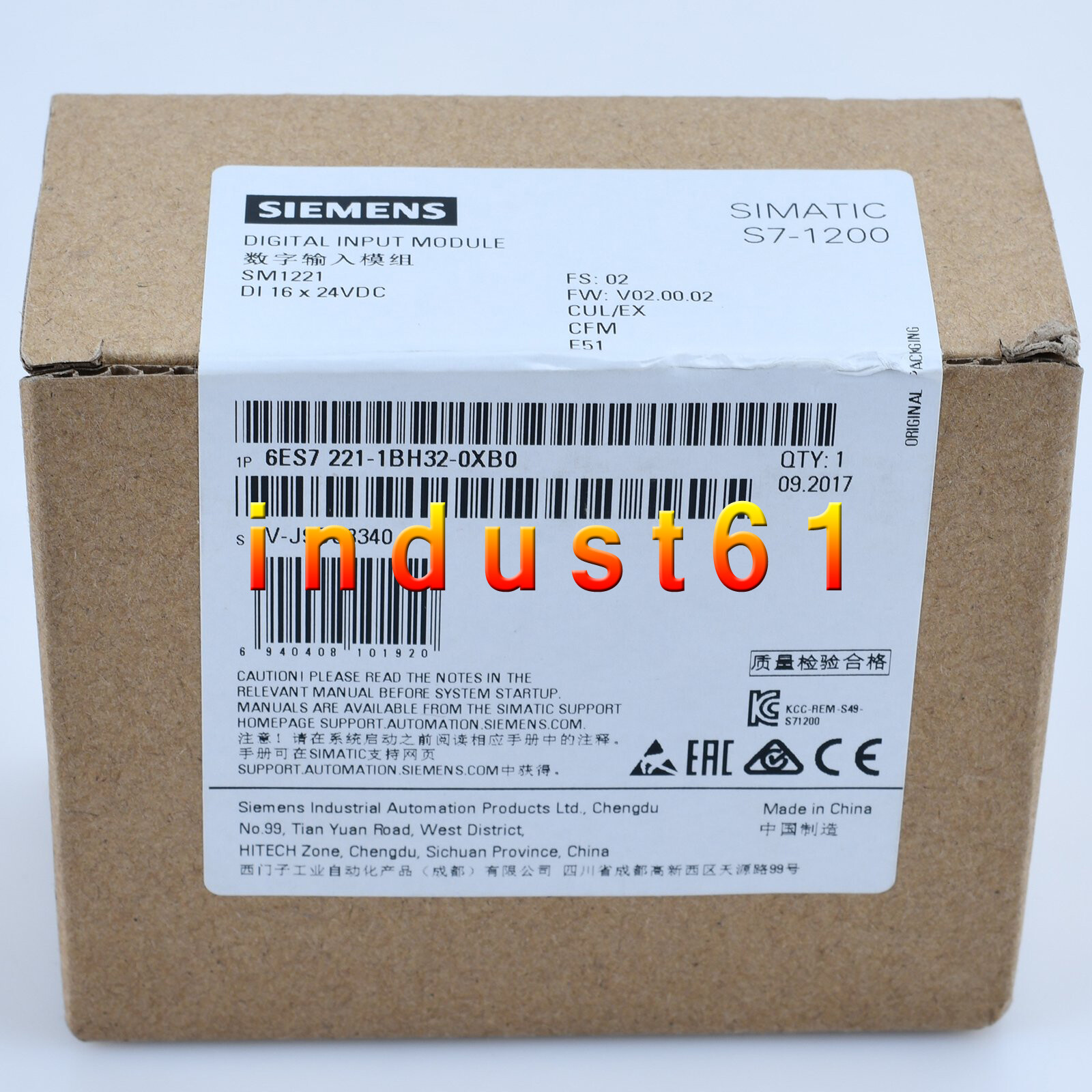 6ES7 221-1BH32-0XB0 6ES7221-1BH32-0XB0 1PC New Siemens PLC Module free shipping