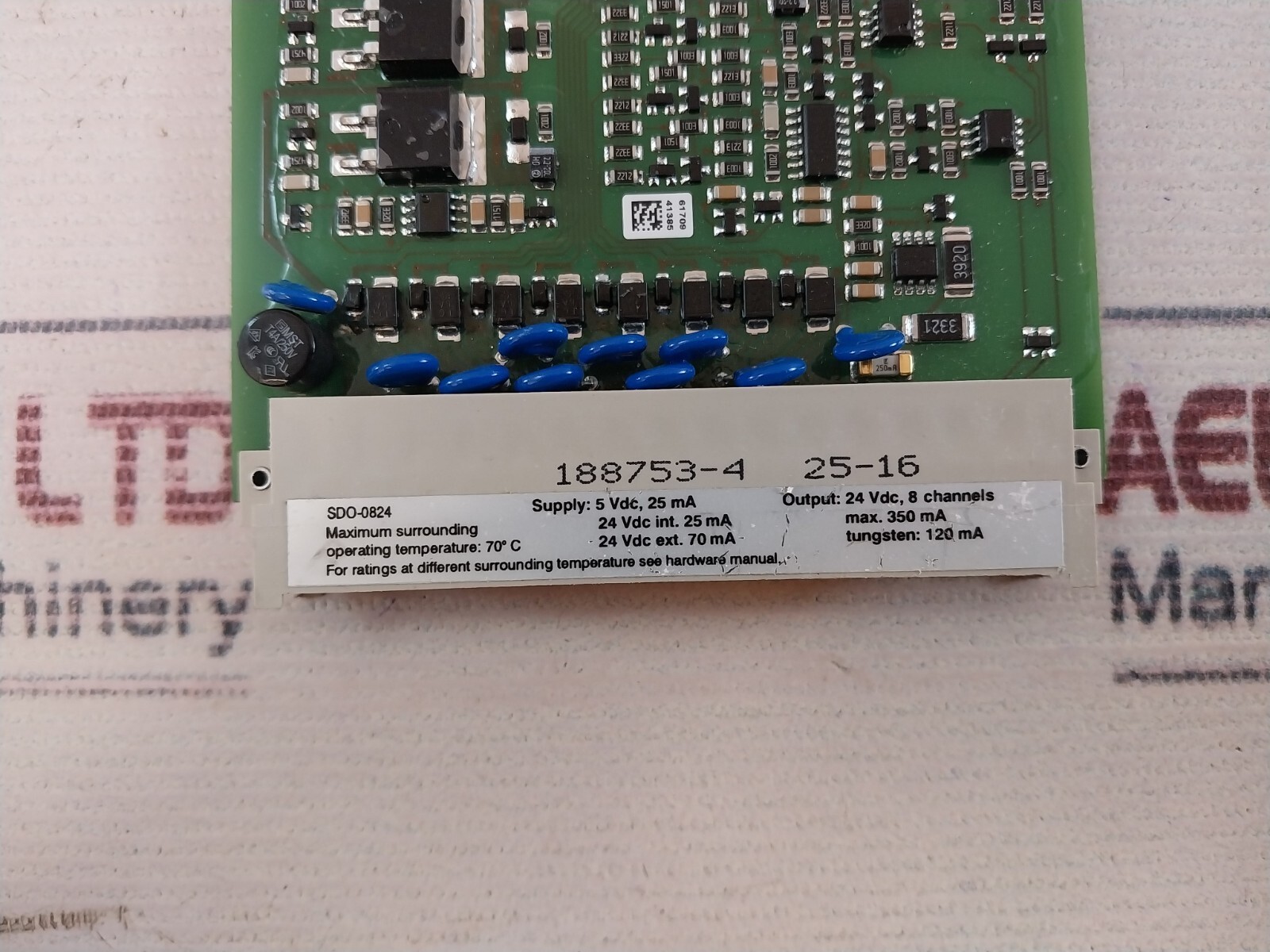 Honeywell FSC SDO-0824 Digital Output Module 24 VDC 8 Channels,Sdo-0824