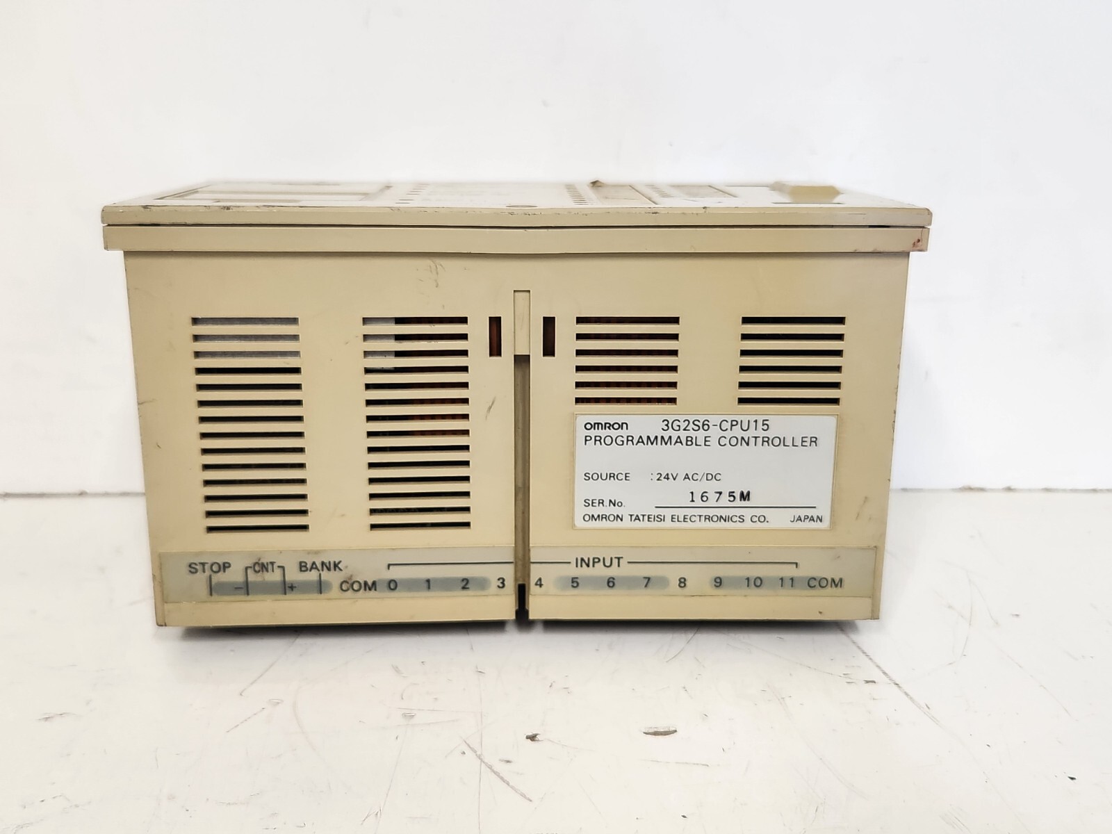GUARANTEED! OMRON 24V AC/DC PROGRAMMABLE CONTROLLER 3G2S6-CPU15