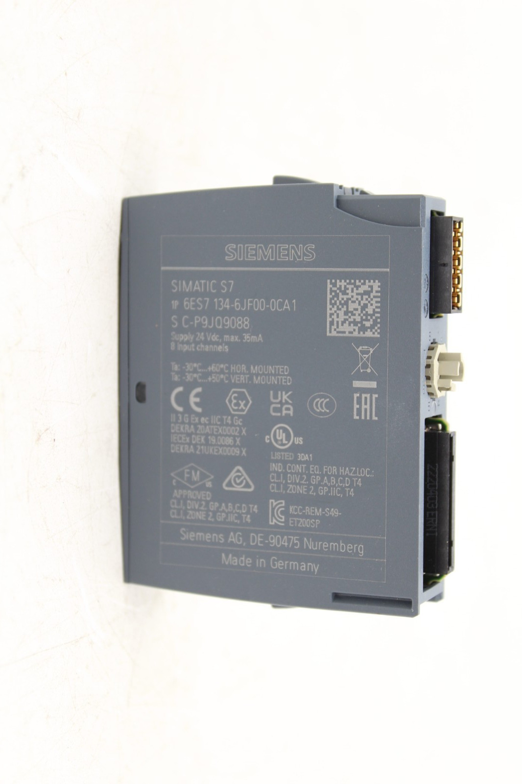 Siemens 6ES7 134-6JF00-0CA1 Simatic ET 200SP 8-Point Analog Input Module