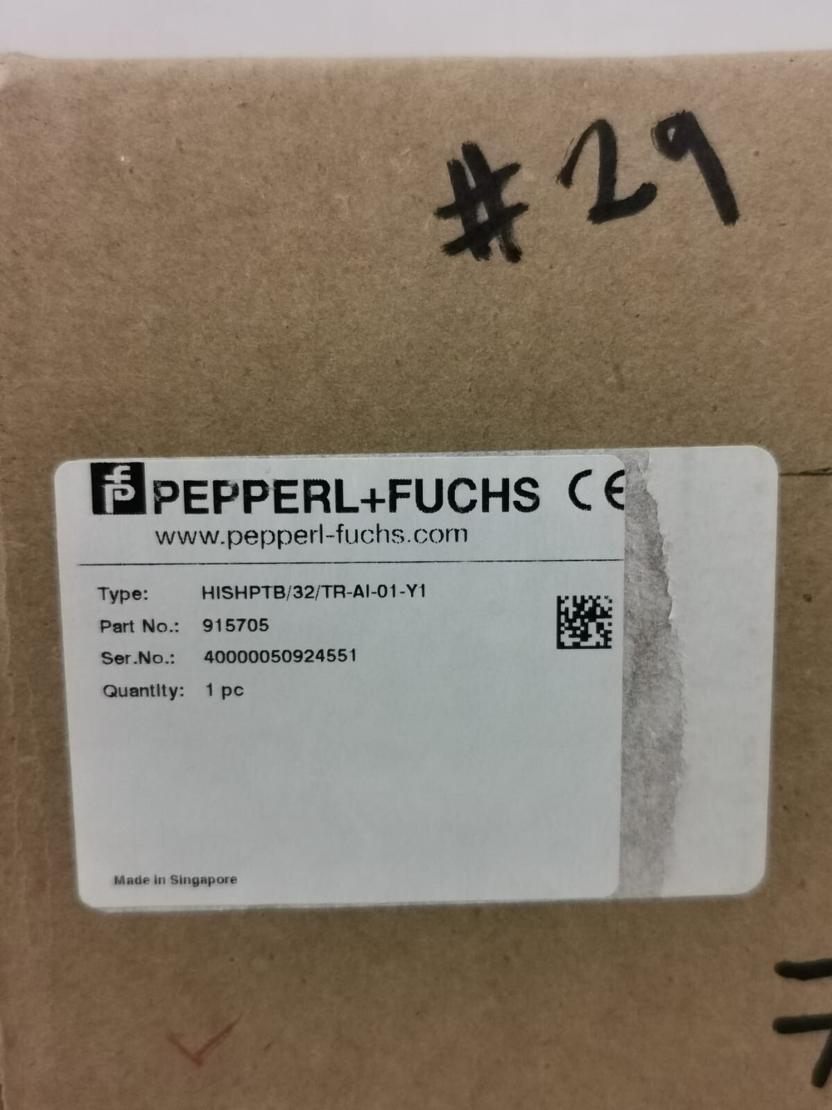 PEPPERL+FUCHS 915705 Termination Board HISHPTB/32/TR-A1-01-Y1