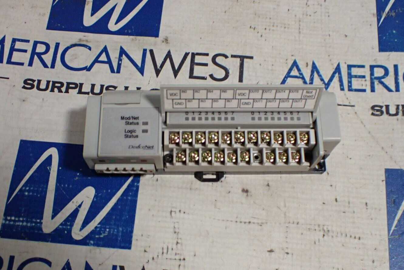 Allen Bradley 1791D-8B8P Ser D Rev C01 FWR 3.003 Compact Block I/O Module