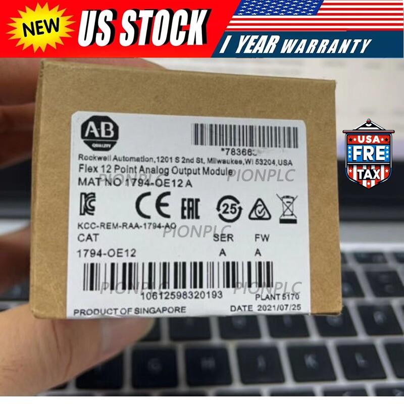 Sealed AB 1794-OE12 Flex 12 Point Analog Output Module 1794OE12 US Free Tax