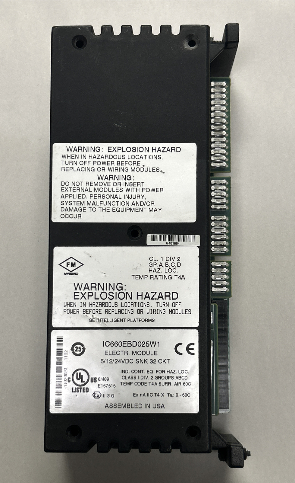 GE FANUC,IC660BBD025,GENIUS BLOCK I/O MODULE