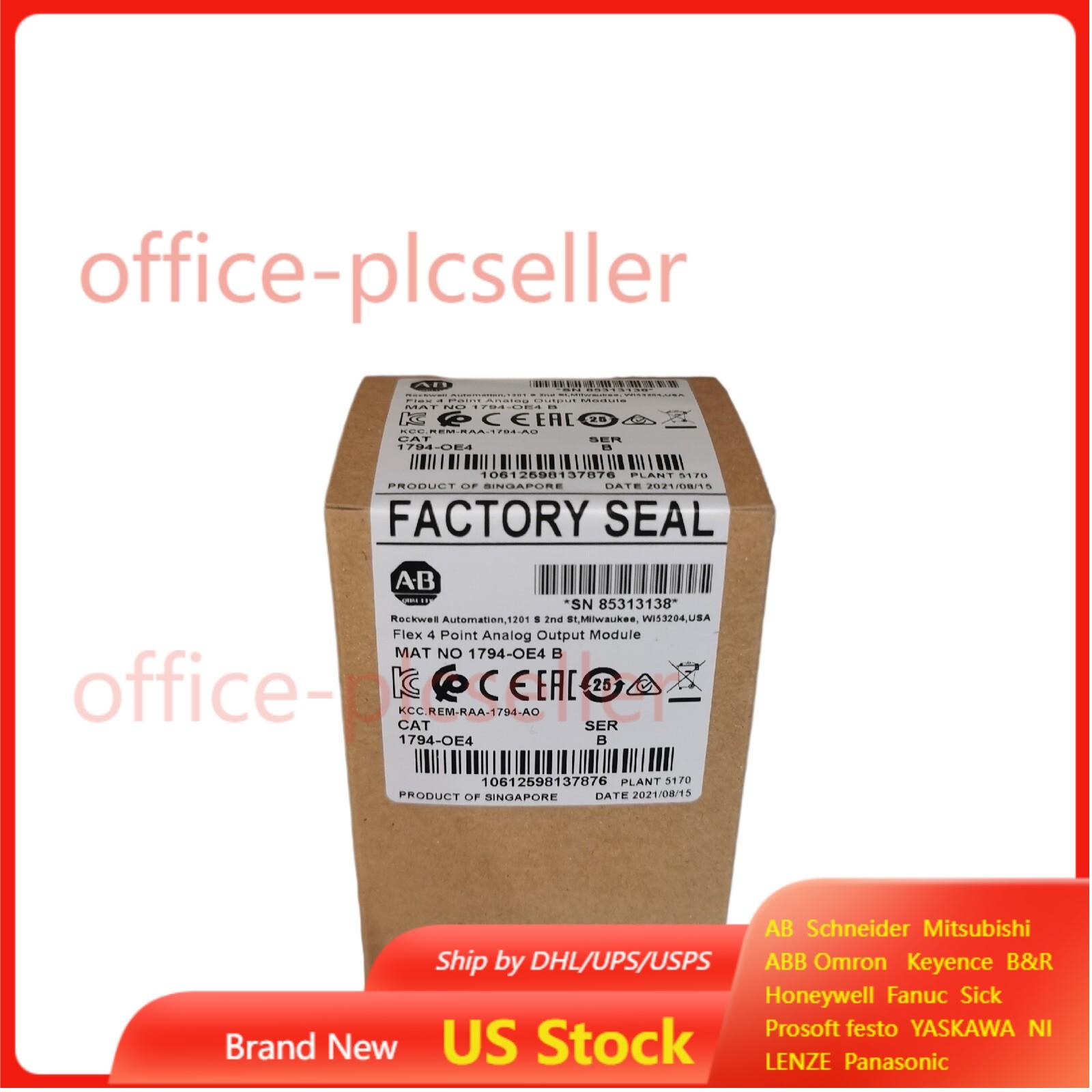 New Factory Sealed AB 1794-OE4 B Flex 4 Point Analog Output Module 1794OE4