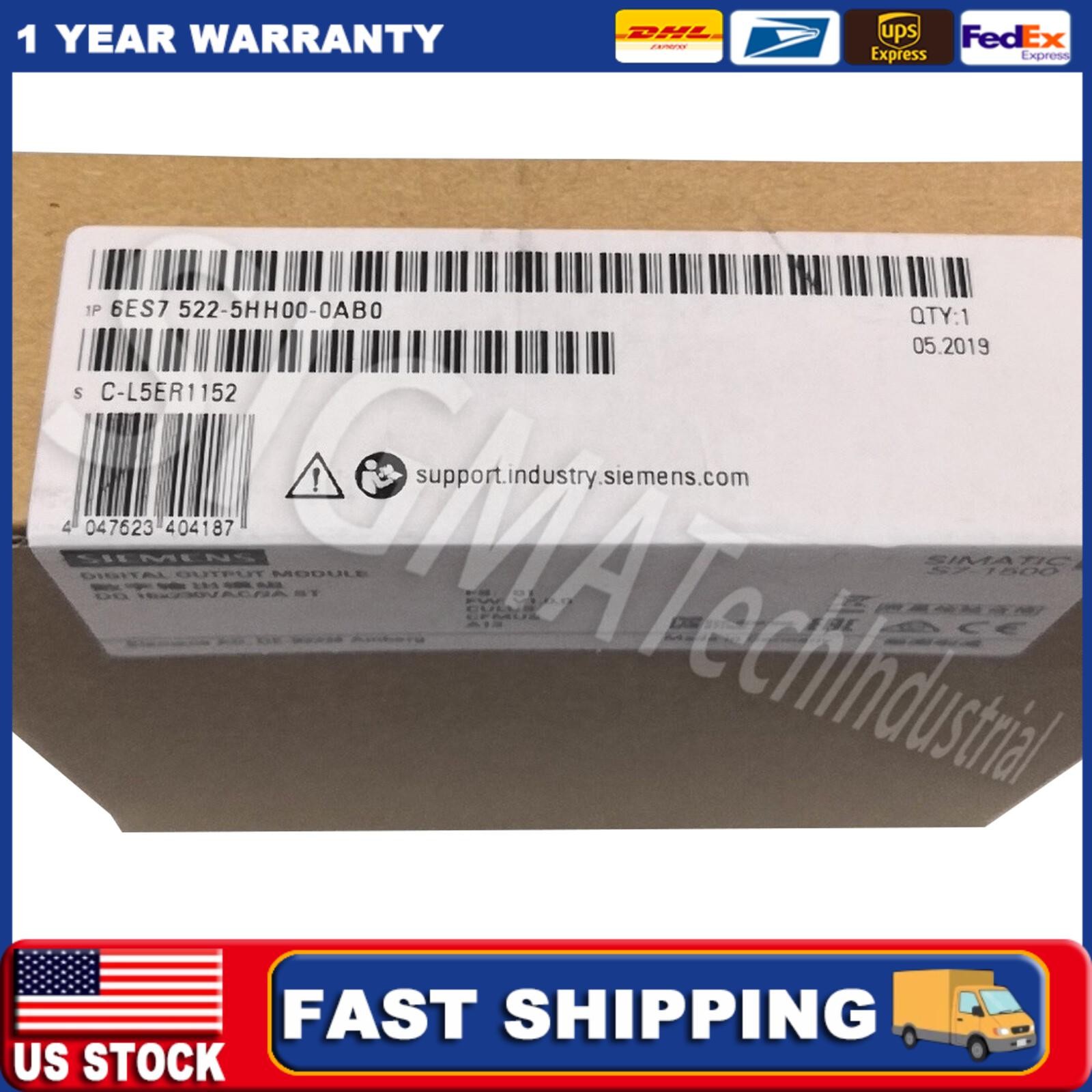 New Siemens 6ES7 522-5HH00-0AB0 6ES7522-5HH00-0AB0 US FREE TAX