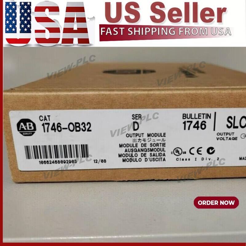 New Sealed AB 1746-OB32 SER D SLC 500 PLC Output Module 1746OB32