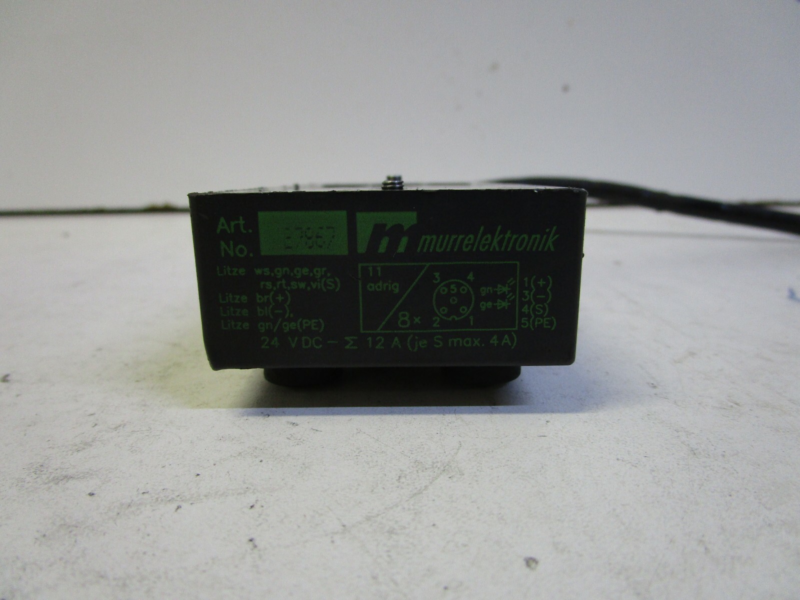 MURRELEKRTONIK 27867 24VDC 12A 8-WAY DISTRIBUTION BLOCK – USED – FREE SHIPPING