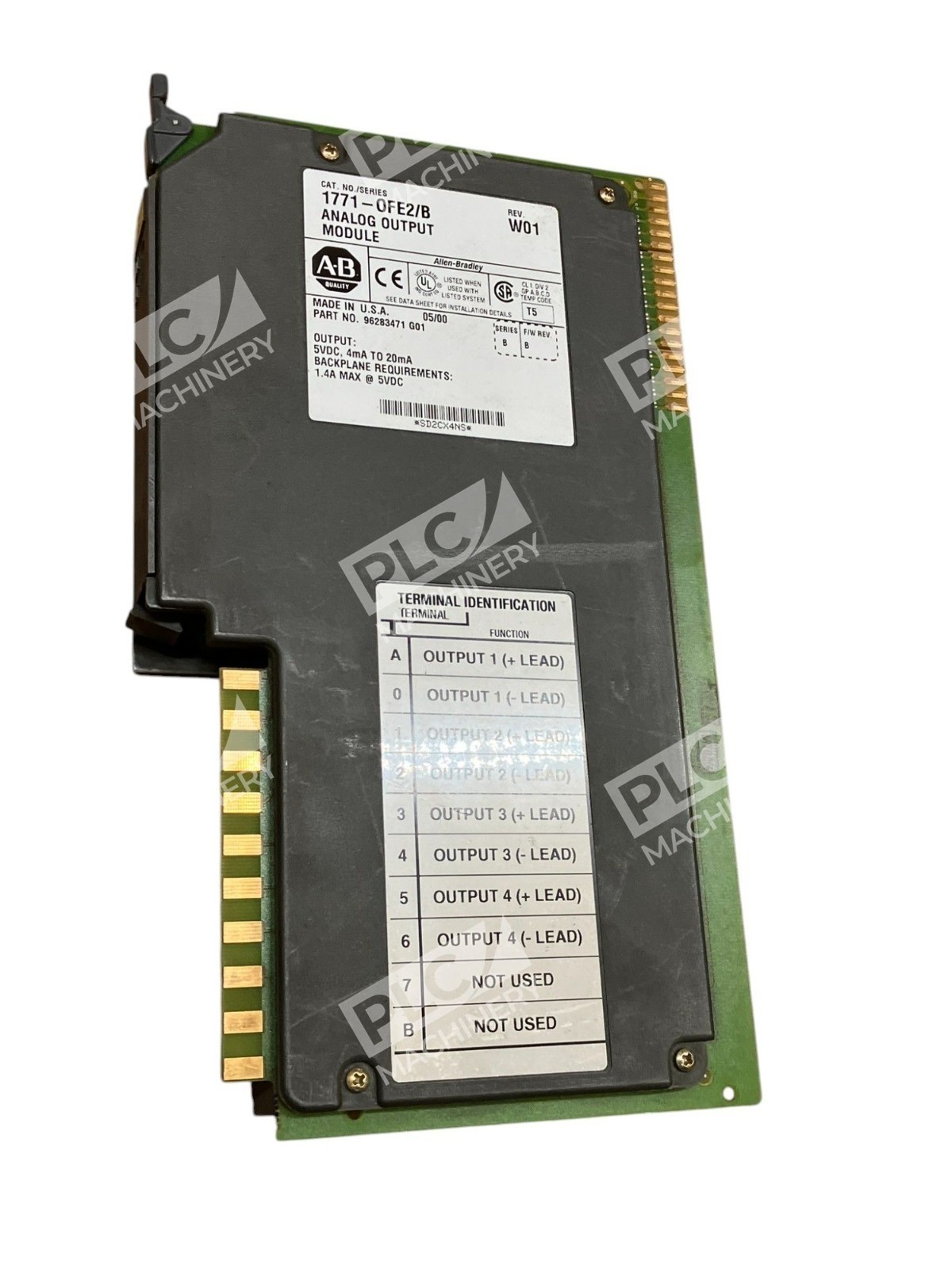 Allen Bradley AB 96283471 G01 Analog Output Module 1771-OFE2 /B