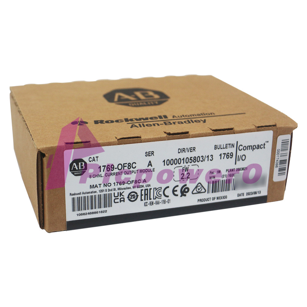 New Allen-Bradley 1769-OF8C CompactLogix 8 Channel Analog Current Output Module