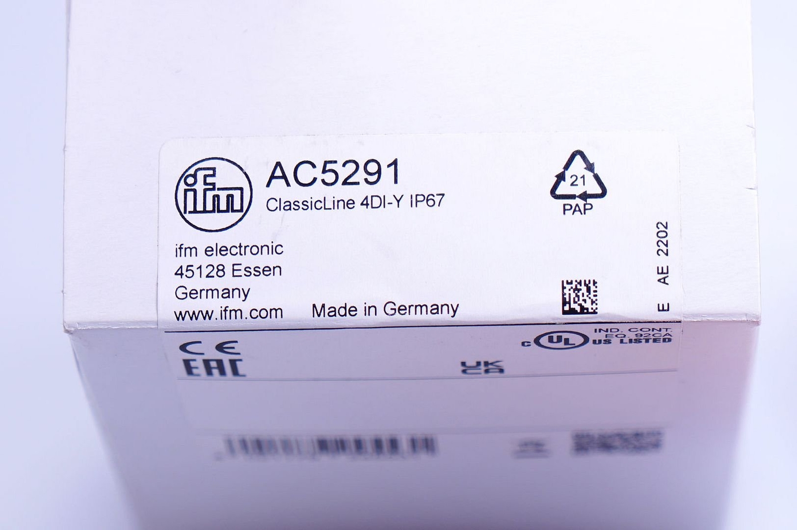 IFM AC5291 ClassicLine 4DI-Y IP67 AS-Interface Module ClassicLine Original Packaging, NEW