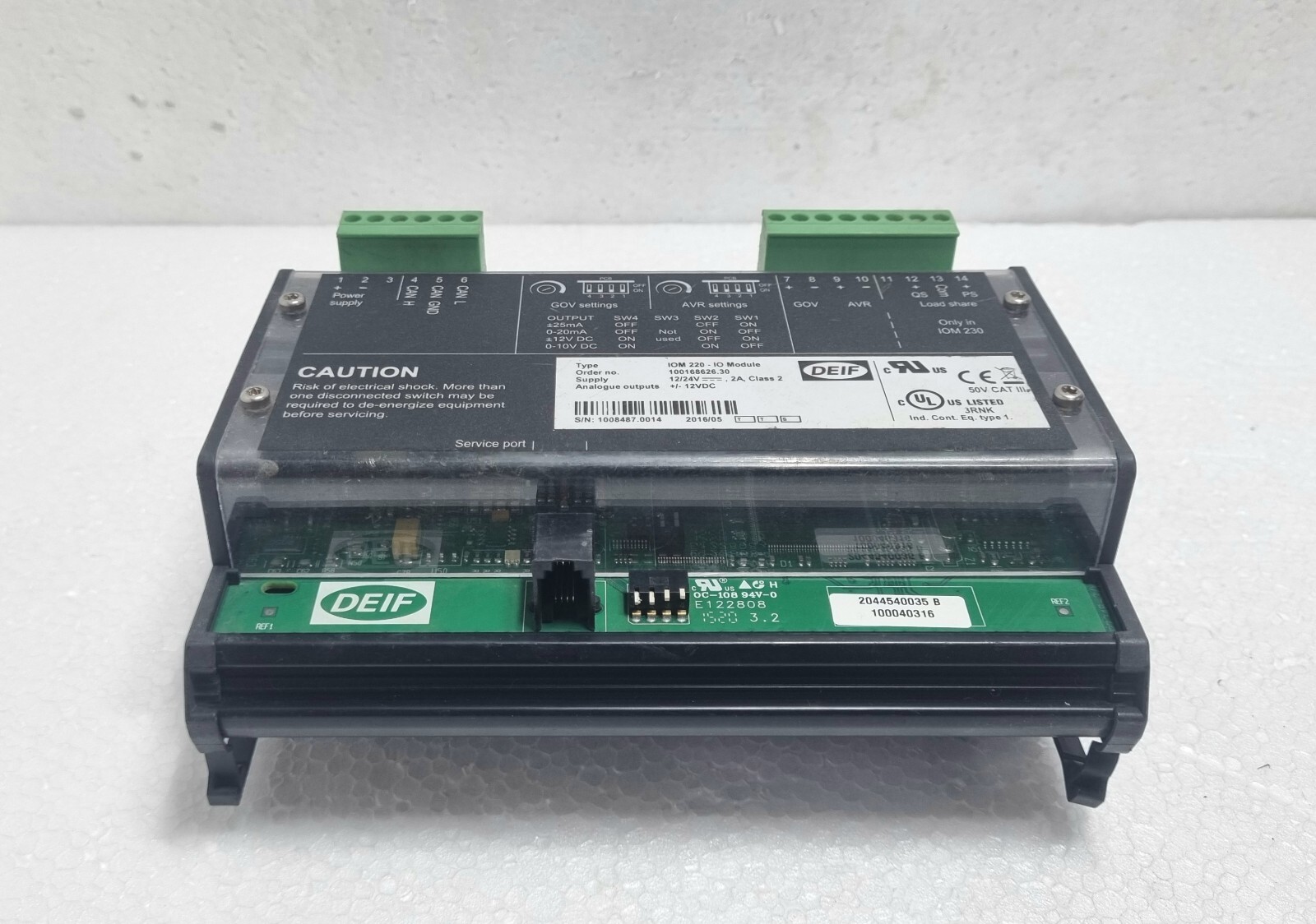 Deif IOM 220 – IO Module – Analogue Regulation