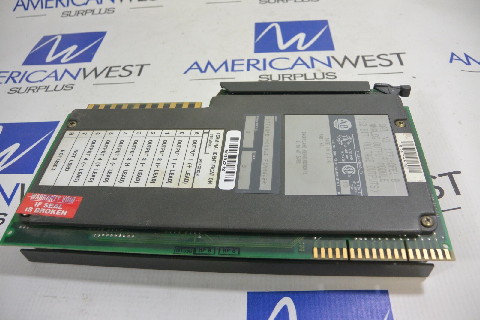 Allen Bradley 1771-OFE1 Series B Analog Output Module 12 BIT. Voltage Outputs