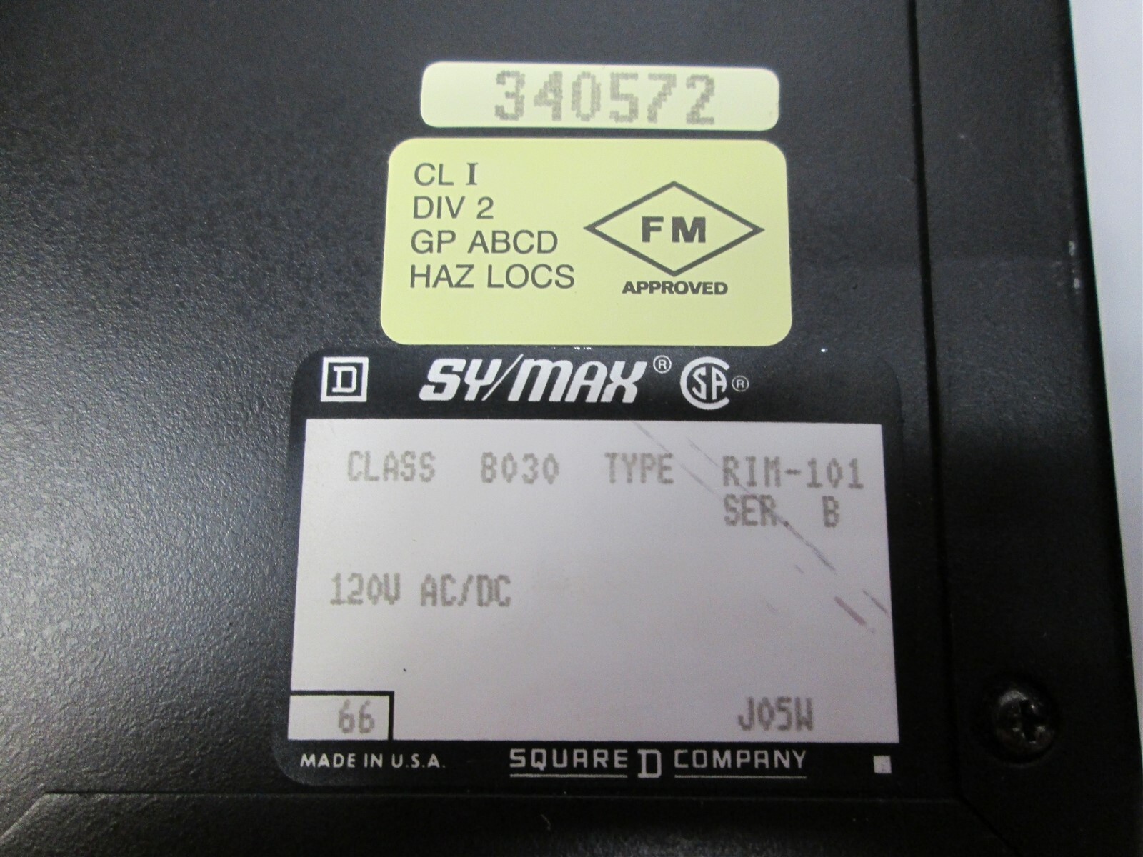 Lot of 3 Square D 8030 RIM101 Ser B SY/MAX PLC 120VAC/DC Relay Input Module 16pt