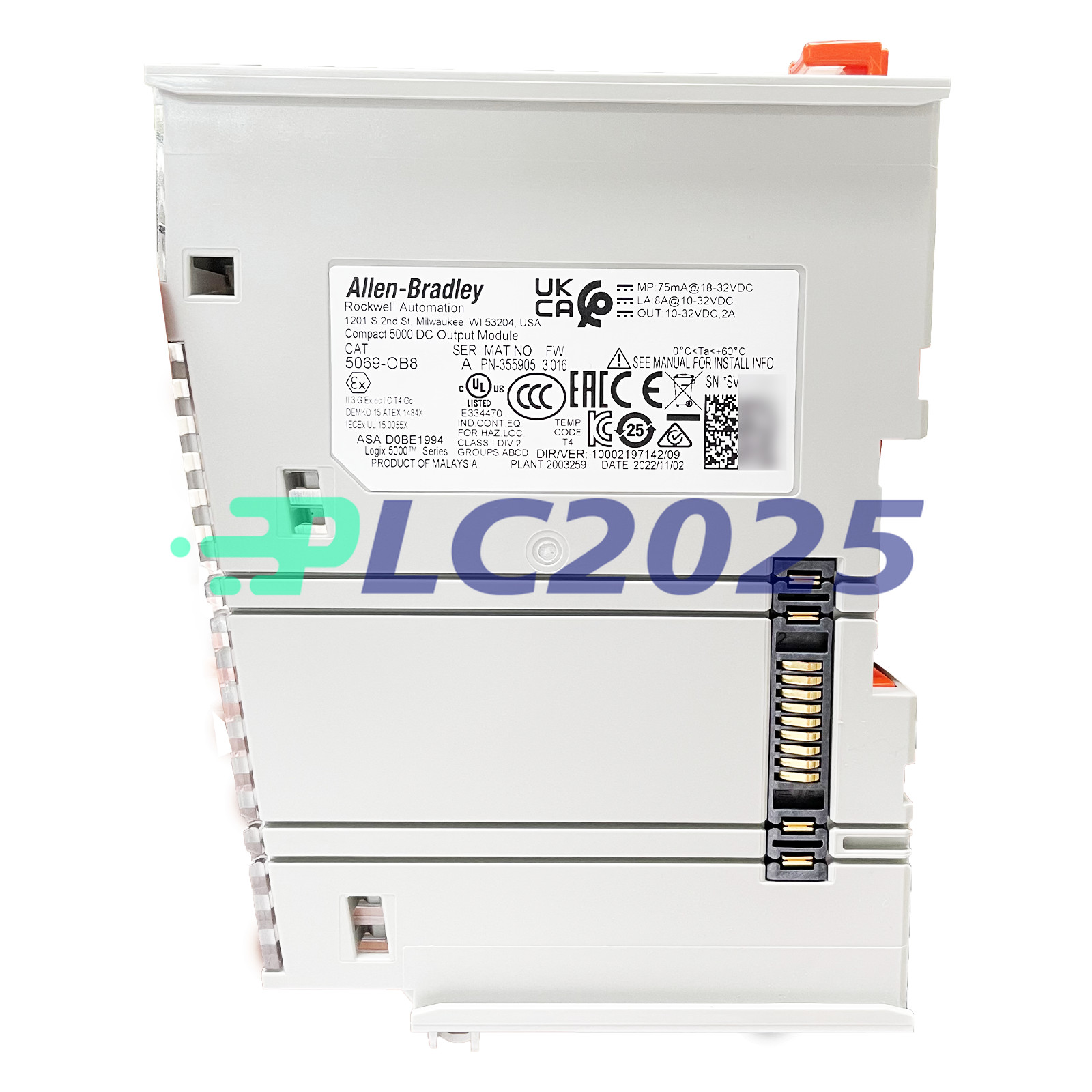 New Allen Bradley 5069-OB8 Compact 5000 DC Output Module