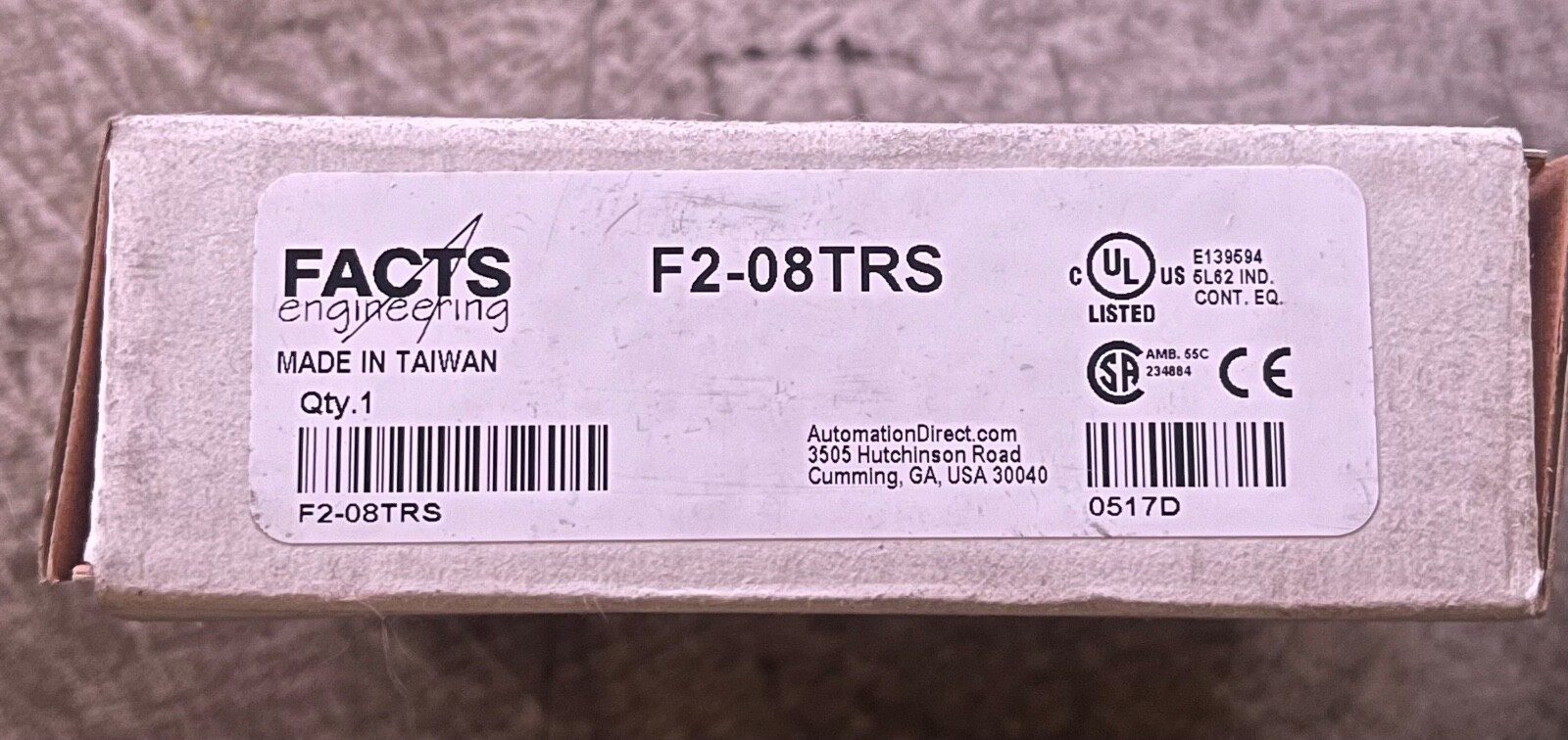 Facts Engineering F2-08TRS PLC Output Module 8 Channel Automation Direct