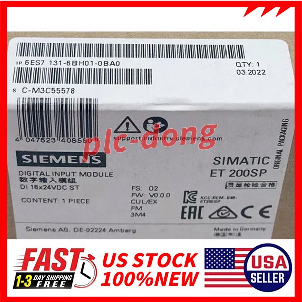 6ES7 131-6BH01-0BA0 Siemens Industrial Digital Module Wire Break Diagnostics