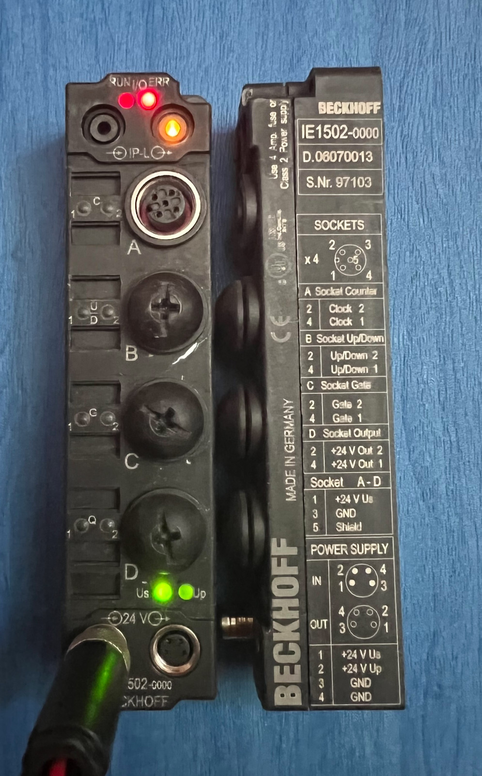 BECKHOFF IE1502-0000 | 2-channel up/down counter 24 V DC, 100 kHz , 1pc