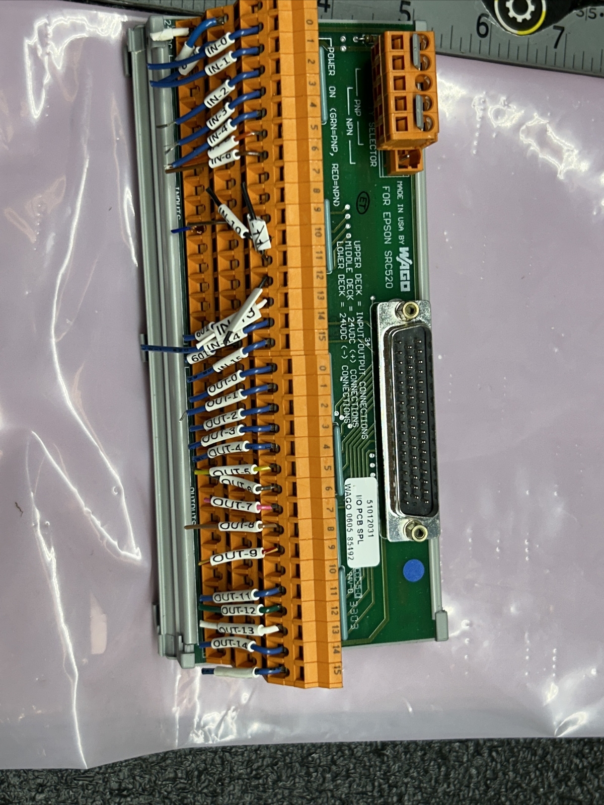 WAGO 51012031 I/O PCB SPL for EPSON SRC520_MULTIPLE IN STOCK_WARRANTY_FAST SHIP!