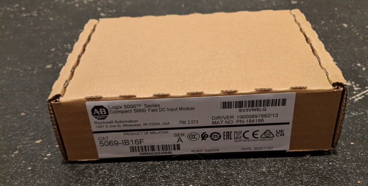 2022 New Factory Sealed Allen Bradley 5069-IB16F NEW IN BOX