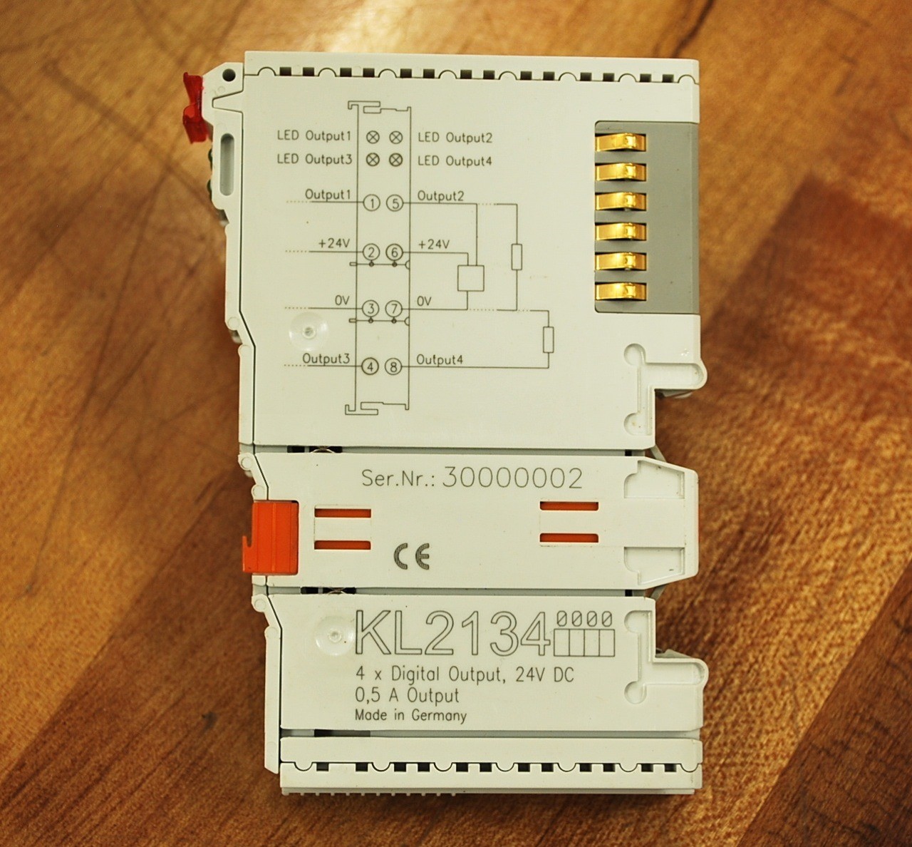 Beckhoff KL2134 4 X Digital Output, 24Vdc 0,5A Terminal – USED