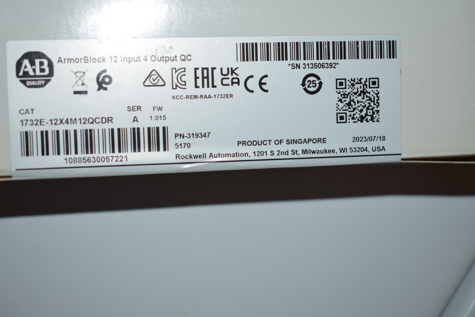 1732E-12X4M12QCDR Allen Bradley Armor Block I/O Module New Open Box 2023