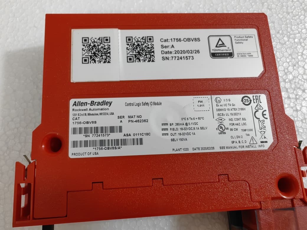 ALLEN-BRADLEY | Safety Module – 1756-OBV8S | CONTROL LOGIX NEW NO BOX,