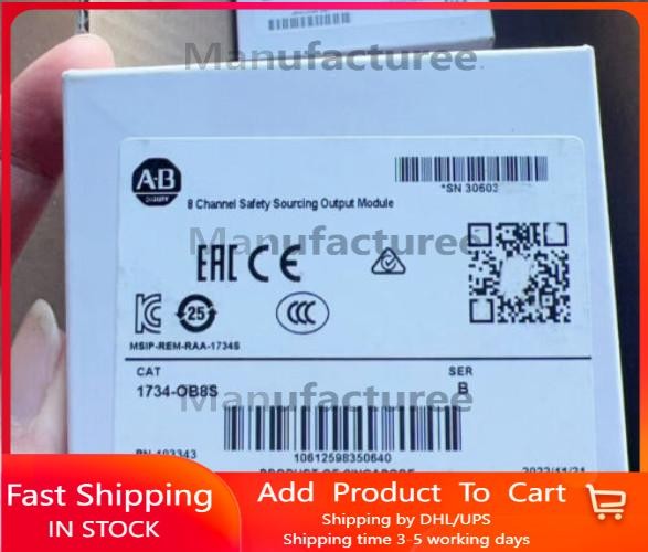 2023 New Factory Sealed AB 1734-OB8S SER B Point I/O Safety Output In US Stock