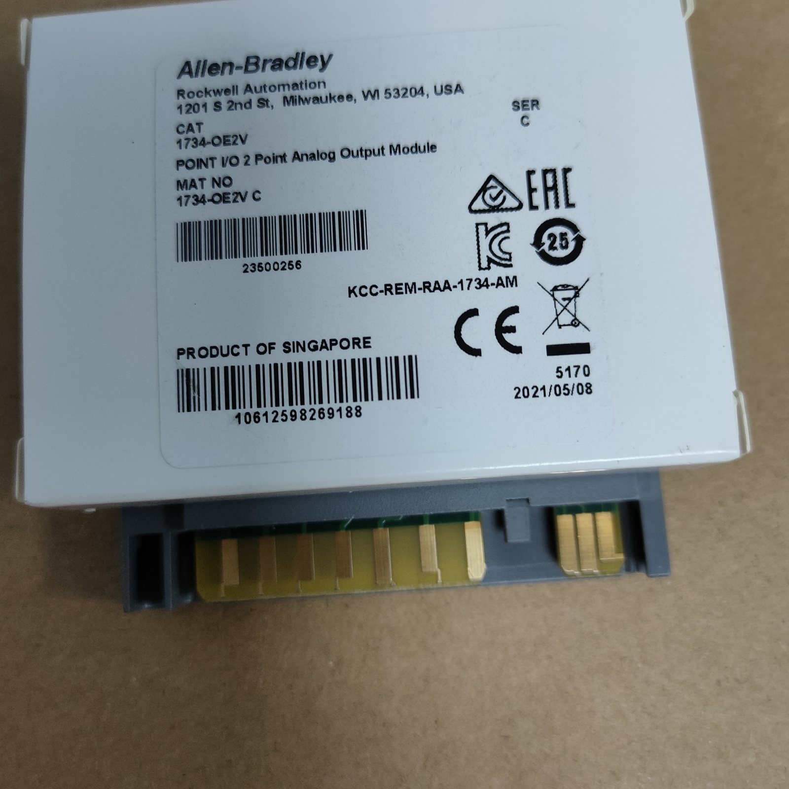 AB 1734-OE2V / C POINT I/O 2 Point Analog Output Module 1734OE2V New Sealed 2023