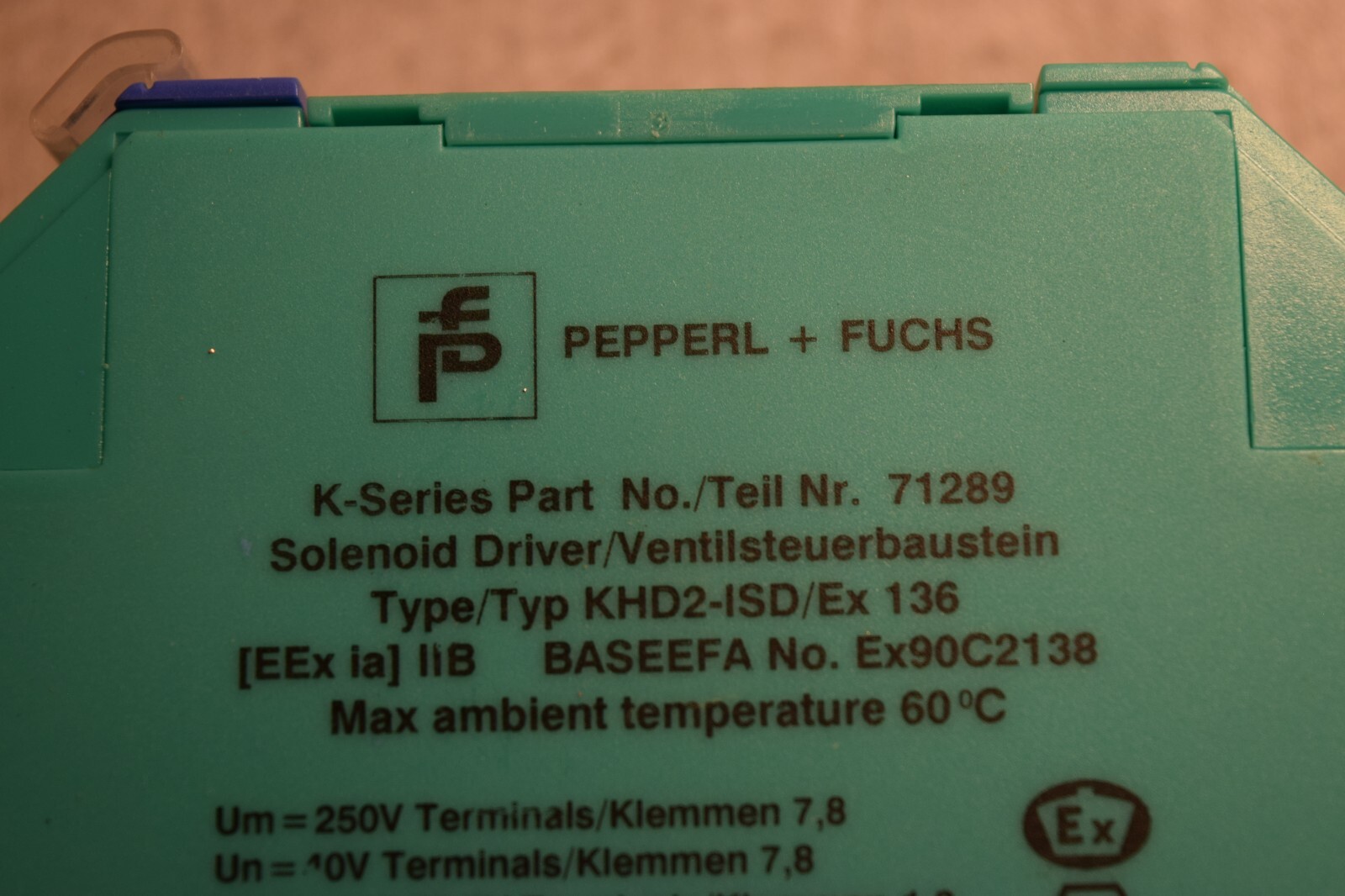 Pepperl Fuchs 71289 KHD2-ISD/Ex136 Solenoid Driver
