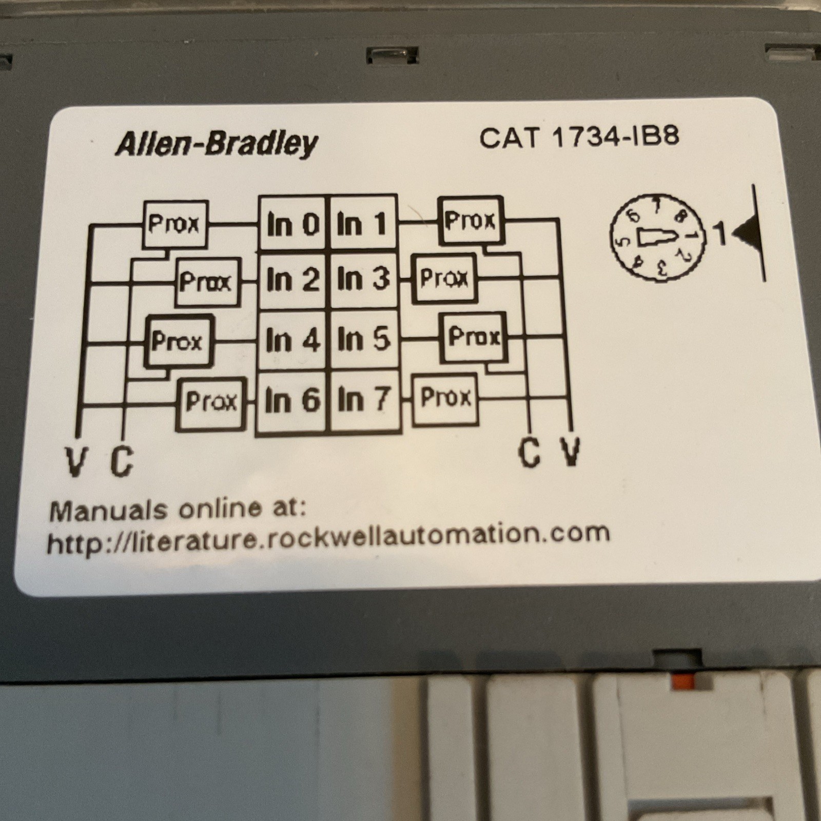 Qty 3 – Allen Bradley Input Module with Base 1734-TOP3S 1734-IB8