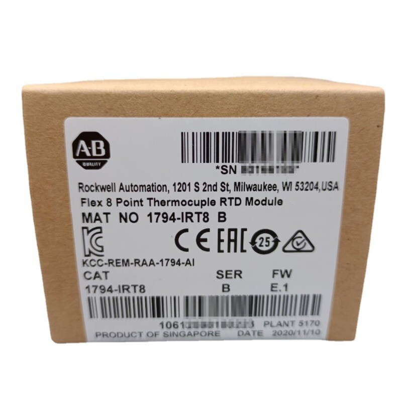 New Factory Sealed AB 1794-IRT8 SER B Flex 8 Point Thermocouple RTD Module