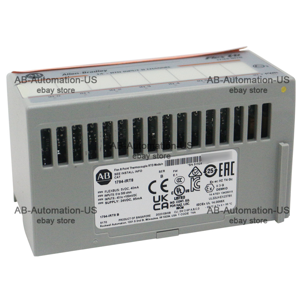 2023 New Allen Bradley 1794-IRT8 Flex 8 Point Thermocouple RTD Module