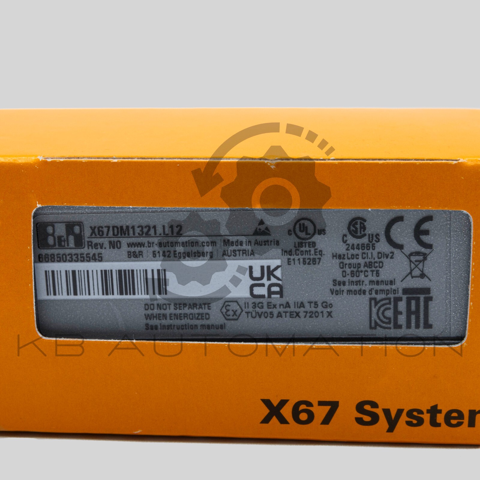 B&R Automation X67DM1321.L12 X67 System, 16 channels configurable I/O module