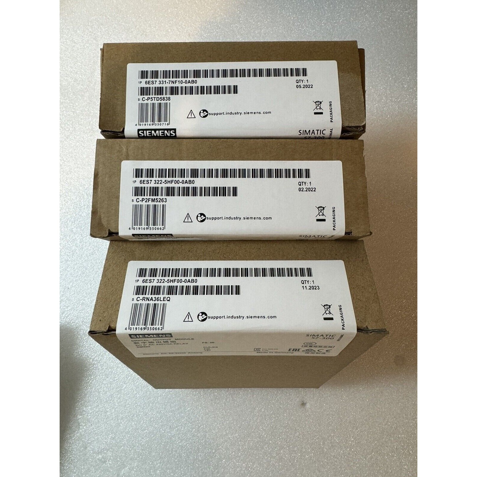 New Siemens 6ES7331-7NF10-0AB0 6ES7 331-7NF10-0AB0 S7-300 Analog input SM 331