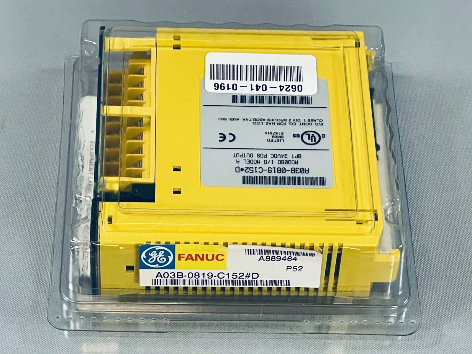 GE Fanuc A03B-0819-C152#D I/O Module, AOD08D 8-Point, 24VDC, POS Output