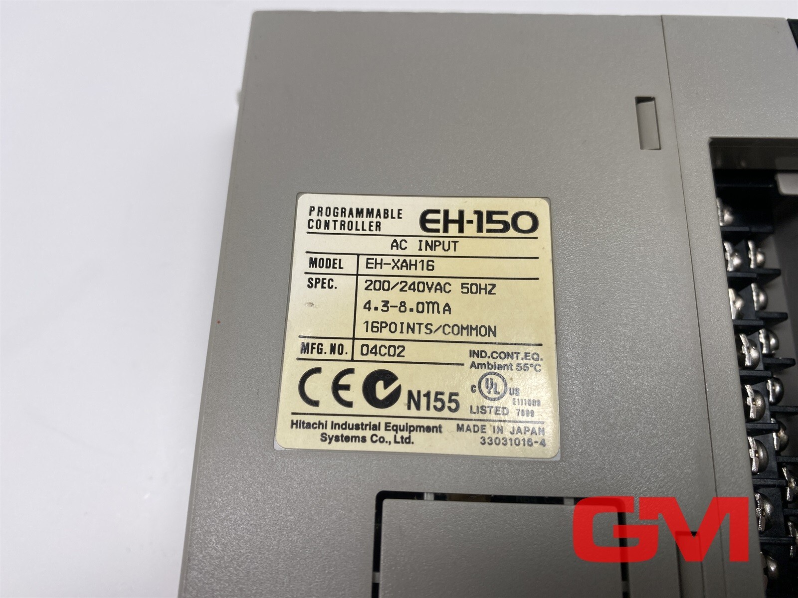 Hitachi AC Input Module EH-XAH16 200/240VAC 16 Points EH-150