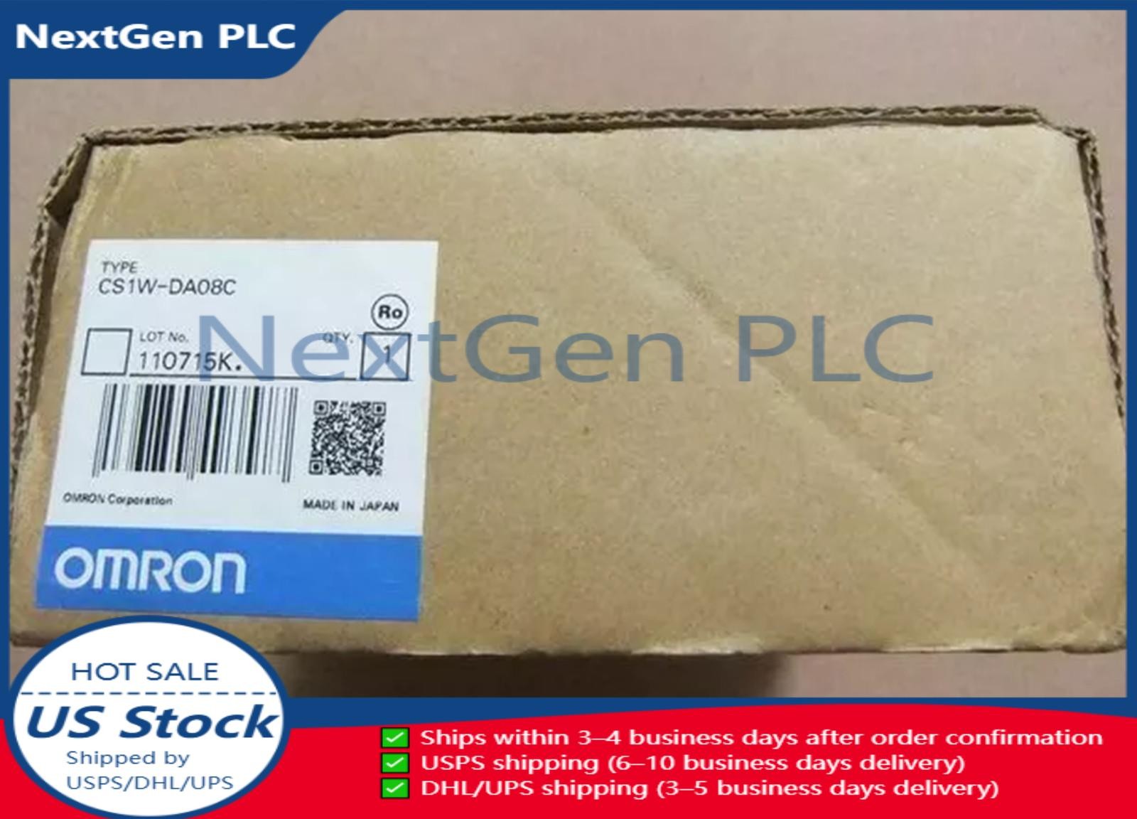 New Omron CS1W-DA08C Analog Output Module CS1WDA08C Fast Shipping US Free TAX