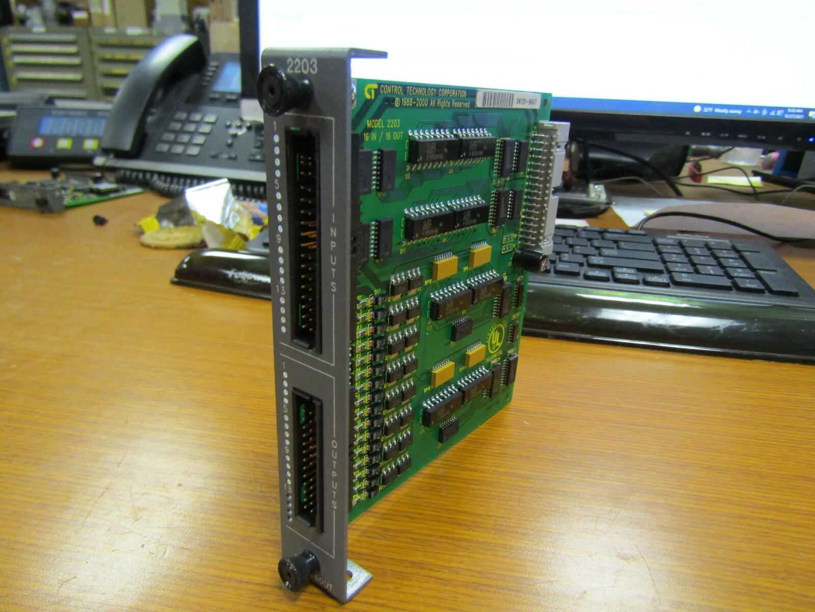 👀 CONTROL TECHNOLOGY CT MODEL 2203 16 PT IN / 16 PT OUT MODULE 50-15031 REV D
