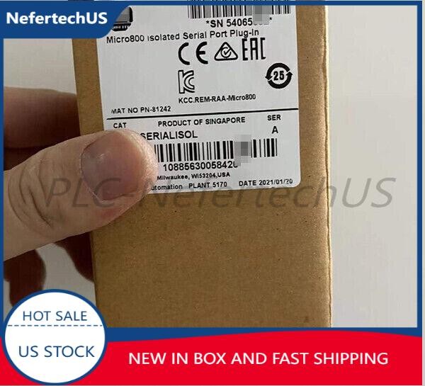 NEW SEALED Allen-Bradley 2080-SERIALISOL Micro800 Isolated Serial Port Plug-In